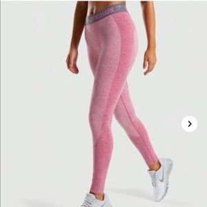 Gymshark dusty pink ma/ charcoal flex leggings